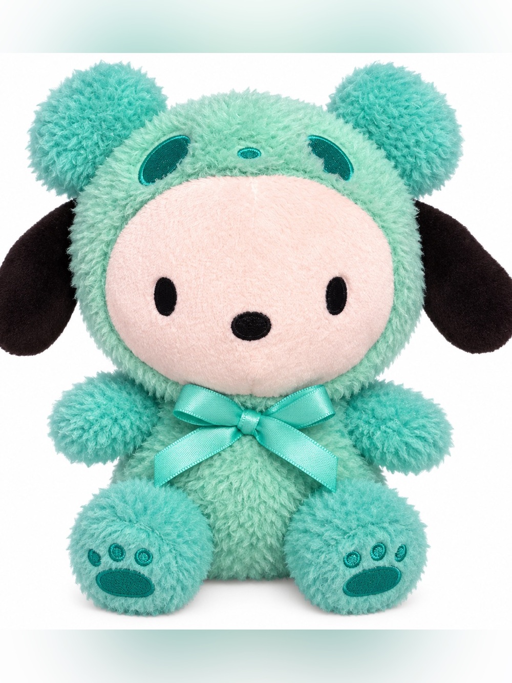Sanrio Pochacco Plush – Mint Green Bear Costume